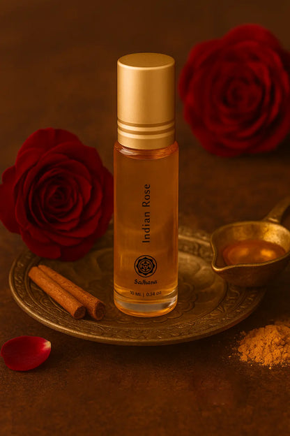 Sugandhim Divine Duo – White Jasmine & Rose Attar Combo for Puja (2 x 10ml)